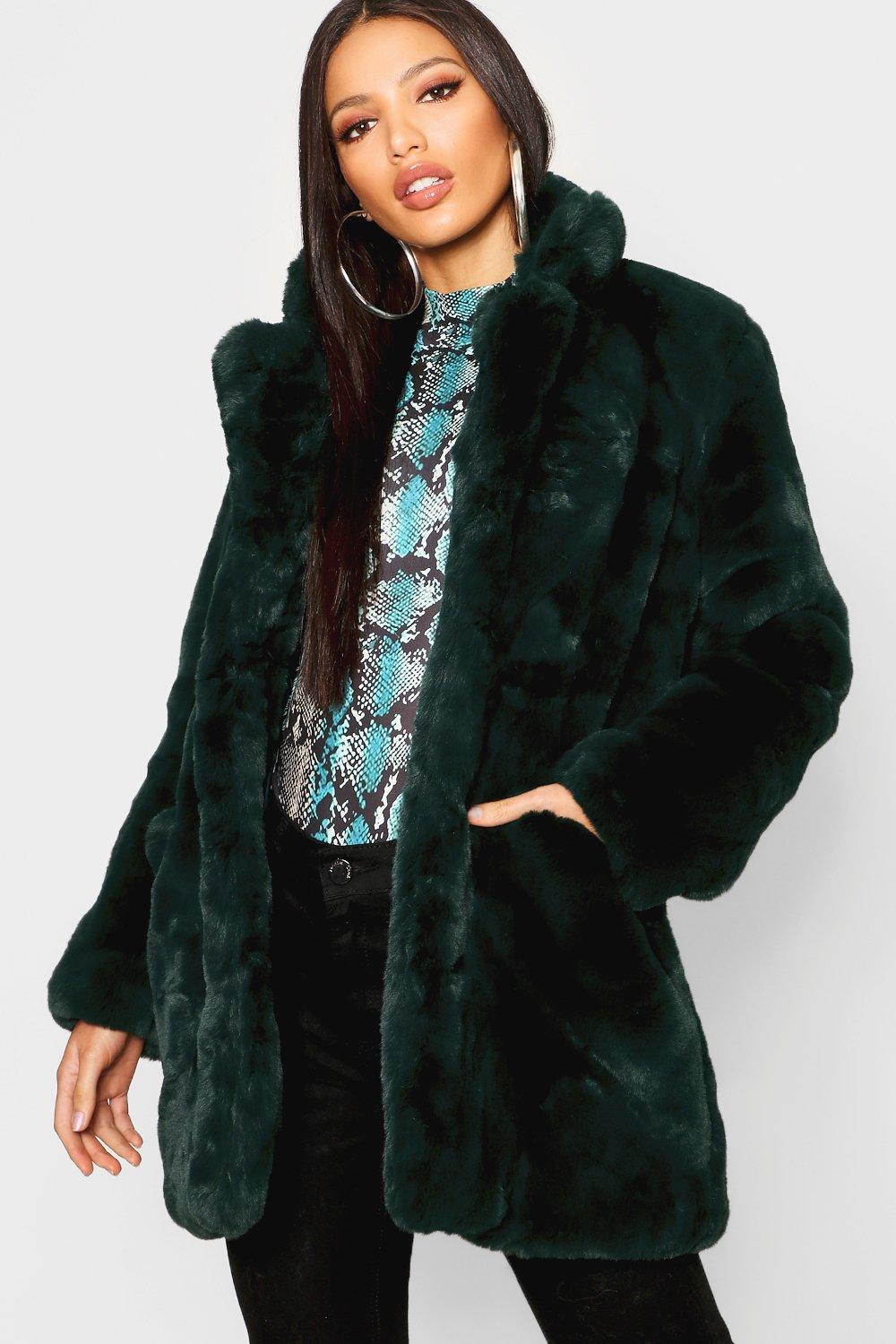 Boohoo boutique faux fur coat best sale